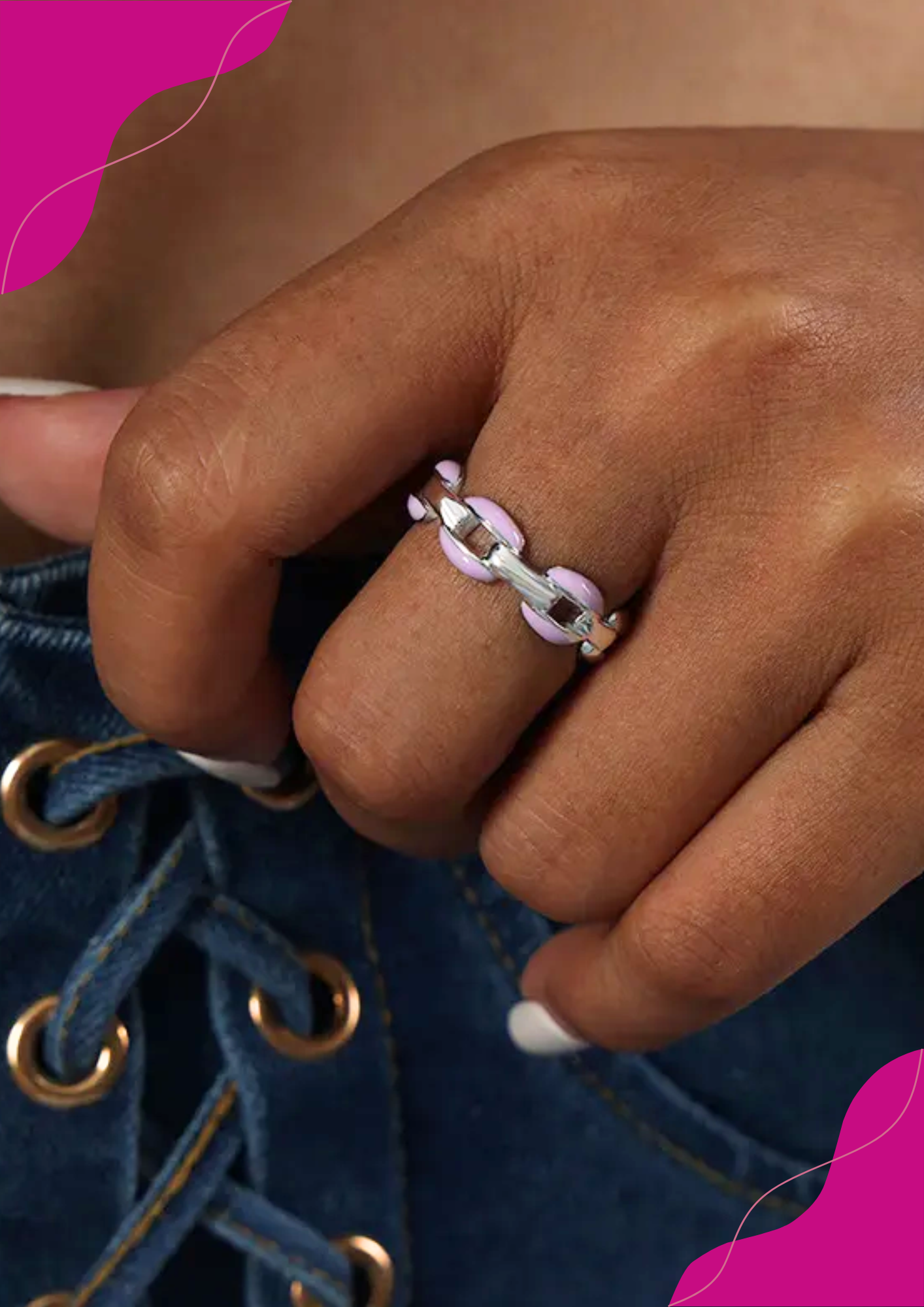Anillos Cadenita de Plata