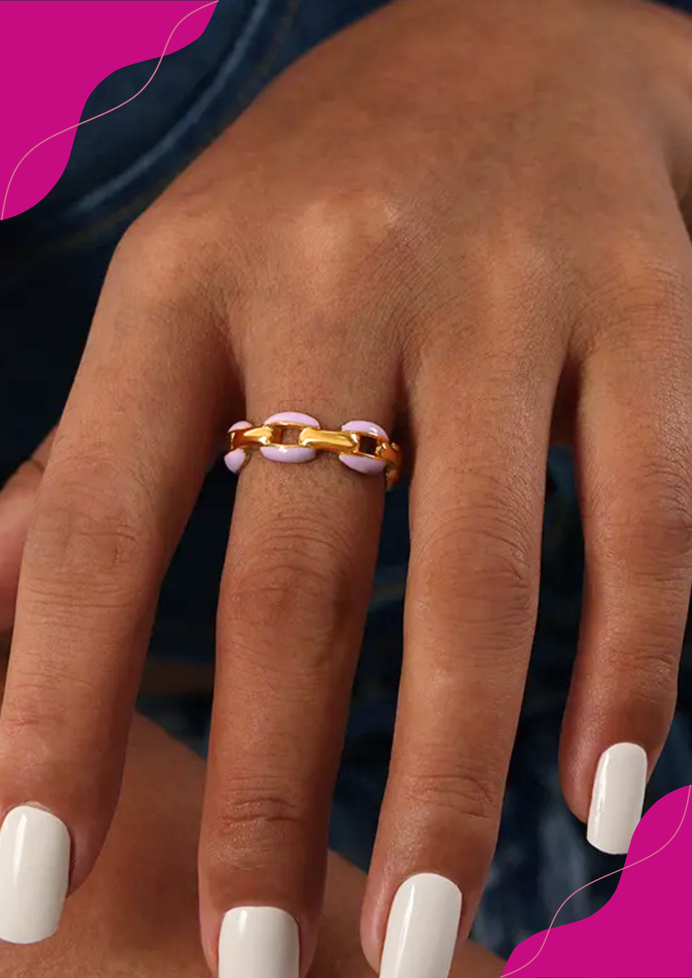 Anillos Cadenita de Plata