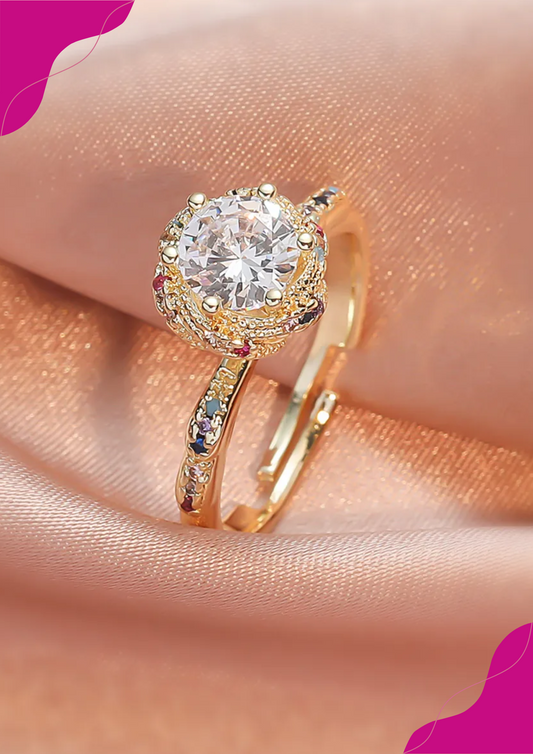 Anillo Cobre Circon