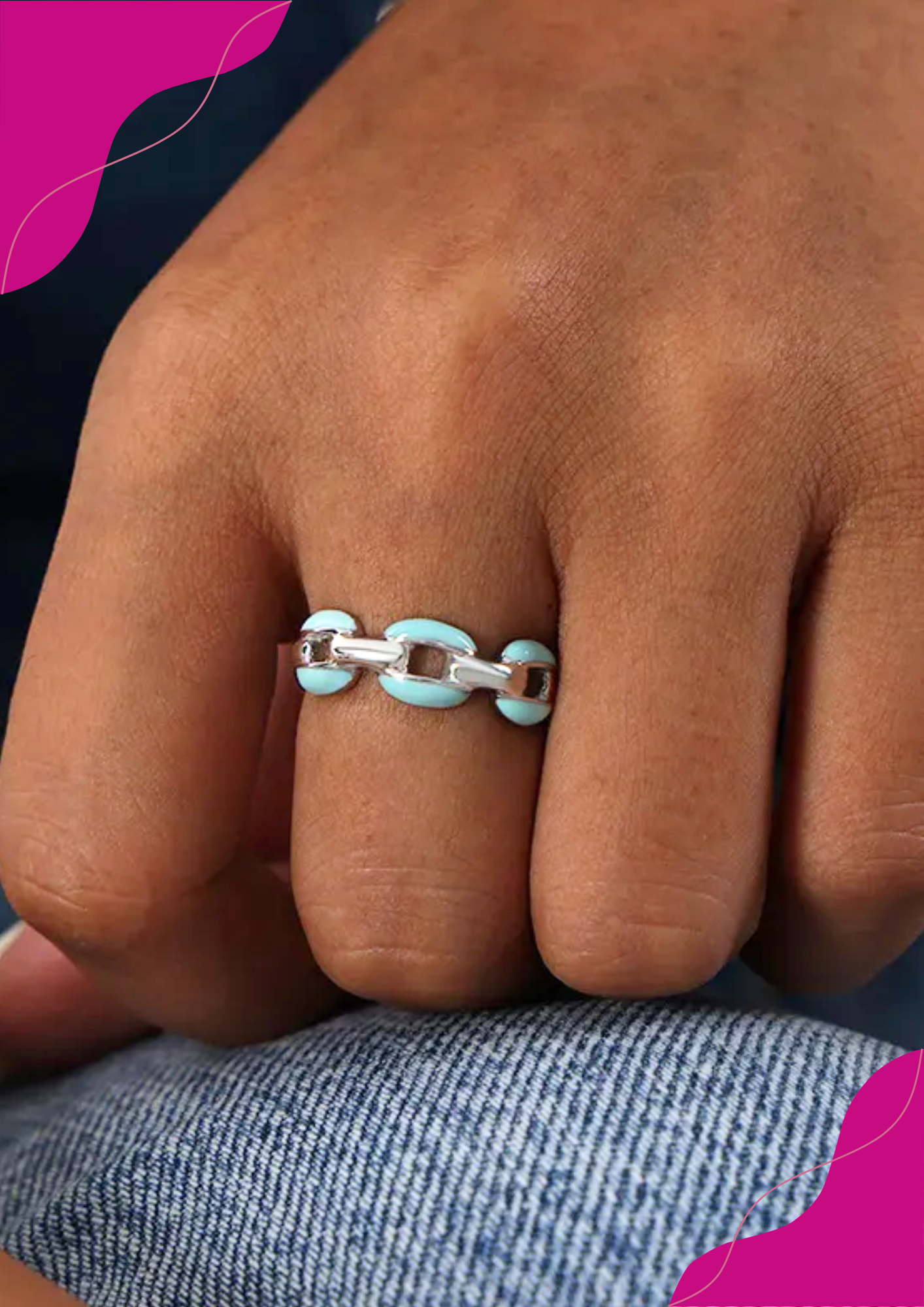 Anillos Cadenita de Plata